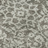 8' Taupe And Ivory Damask Washable Round Rug With UV Protection