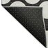 5' X 8' Black And White Polka Dot Washable Area Rug With UV Protection