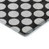 5' X 8' Black And White Polka Dot Washable Area Rug With UV Protection