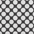 5' X 8' Black And White Polka Dot Washable Area Rug With UV Protection