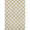 5' X 8' Gold And Ivory Polka Dot Washable Area Rug With UV Protection
