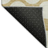 5' X 8' Gold And Ivory Polka Dot Washable Area Rug With UV Protection