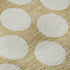 5' X 8' Gold And Ivory Polka Dot Washable Area Rug With UV Protection