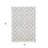8' X 10' Ivory And Beige Polka Dot Washable Area Rug With UV Protection