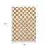 8' X 10' Orange And Ivory Polka Dot Washable Area Rug With UV Protection