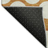 8' X 10' Orange And Ivory Polka Dot Washable Area Rug With UV Protection