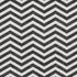 8' X 10' Black And Ivory Chevron Washable Area Rug With UV Protection