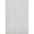 5' X 8' Ivory And Beige Chevron Washable Area Rug With UV Protection