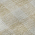 8' Beige And Ivory Plaid Washable Round Rug With UV Protection