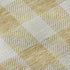 5' X 8' Gold And Ivory Plaid Washable Area Rug With UV Protection