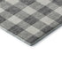 9' X 12' Gray And Ivory Plaid Washable Area Rug With UV Protection