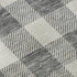 9' X 12' Gray And Ivory Plaid Washable Area Rug With UV Protection