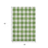 5' X 8' Green And Ivory Plaid Washable Area Rug With UV Protection