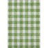 5' X 8' Green And Ivory Plaid Washable Area Rug With UV Protection