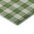 5' X 8' Green And Ivory Plaid Washable Area Rug With UV Protection