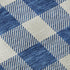 5' X 8' Navy Blue And Ivory Plaid Washable Area Rug With UV Protection