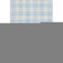 9' X 12' Sky Blue And Ivory Plaid Washable Area Rug With UV Protection