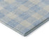 9' X 12' Sky Blue And Ivory Plaid Washable Area Rug With UV Protection