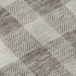 8' Taupe And Ivory Plaid Washable Round Rug With UV Protection