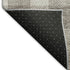 9' X 12' Taupe And Ivory Plaid Washable Area Rug With UV Protection