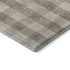 8' X 10' Beige And Ivory Plaid Washable Area Rug With UV Protection