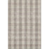 8' X 10' Beige And Ivory Plaid Washable Area Rug With UV Protection