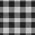 5' X 8' Black And Ivory Plaid Washable Area Rug With UV Protection