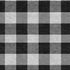 5' X 8' Black And Ivory Plaid Washable Area Rug With UV Protection
