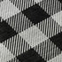 5' X 8' Black And Ivory Plaid Washable Area Rug With UV Protection
