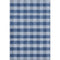 8' X 10' Navy Blue And Ivory Plaid Washable Area Rug With UV Protection