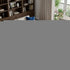 9' X 12' Navy Blue And Ivory Plaid Washable Area Rug With UV Protection