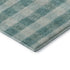 8' X 10' Teal And Ivory Plaid Washable Area Rug With UV Protection