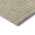 5' X 8' Gold And Ivory Abstract Geometric Washable Area Rug With UV Protection