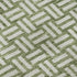8' Green And Ivory Abstract Geometric Washable Round Rug With UV Protection