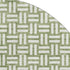8' Green And Ivory Abstract Geometric Washable Round Rug With UV Protection