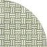 8' Green And Ivory Abstract Geometric Washable Round Rug With UV Protection