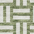 8' X 10' Green And Ivory Abstract Geometric Washable Area Rug With UV Protection
