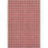 8' X 10' Red And Ivory Abstract Geometric Washable Area Rug With UV Protection