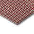 8' X 10' Red And Ivory Abstract Geometric Washable Area Rug With UV Protection