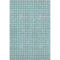 8' X 10' Teal And Ivory Abstract Geometric Washable Area Rug With UV Protection