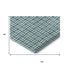 8' X 10' Teal And Ivory Abstract Geometric Washable Area Rug With UV Protection
