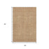 5' X 8' Terra Cotta And Beige Abstract Geometric Washable Area Rug With UV Protection