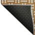 5' X 8' Terra Cotta And Beige Abstract Geometric Washable Area Rug With UV Protection