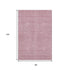 8' X 10' Blush And Ivory Geometric Washable Area Rug With UV Protection