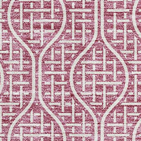 8' X 10' Blush And Ivory Geometric Washable Area Rug With UV Protection