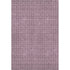 5' X 8' Eggplant And Ivory Geometric Washable Area Rug With UV Protection
