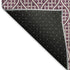 5' X 8' Eggplant And Ivory Geometric Washable Area Rug With UV Protection