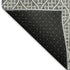 5' X 8' Gray And Ivory Geometric Washable Area Rug With UV Protection