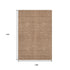 9' X 12' Rust And Ivory Geometric Washable Area Rug With UV Protection