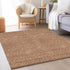 9' X 12' Rust And Ivory Geometric Washable Area Rug With UV Protection